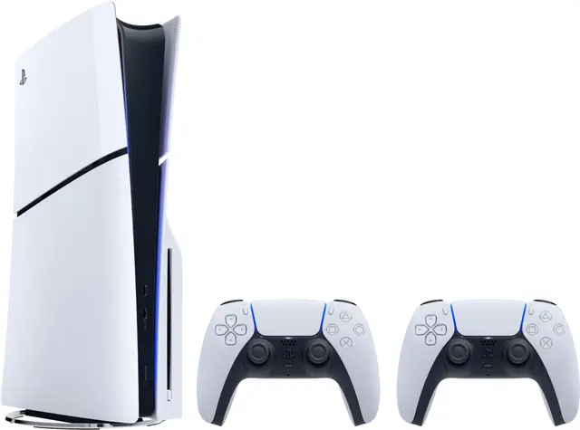 PlayStation 5 Slim Standard Edition spillekonsol (2 DualSense Bundle)