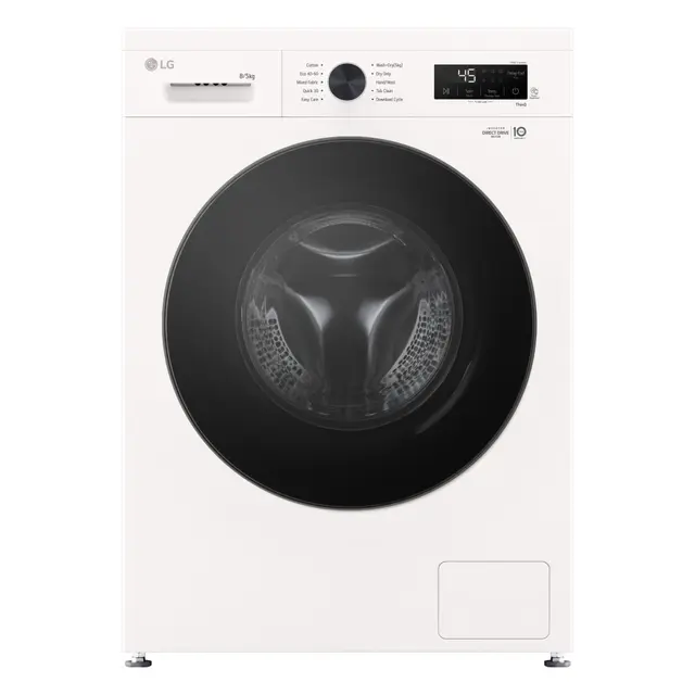 LG Kombineret Vaskemaskine/Tørretumbler W4X1085NWB (8/5kg)