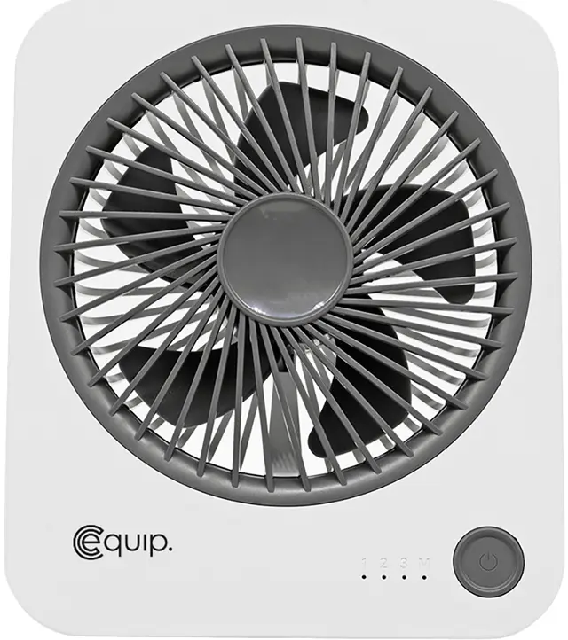 Equip genopladelig bord-/vægventilator