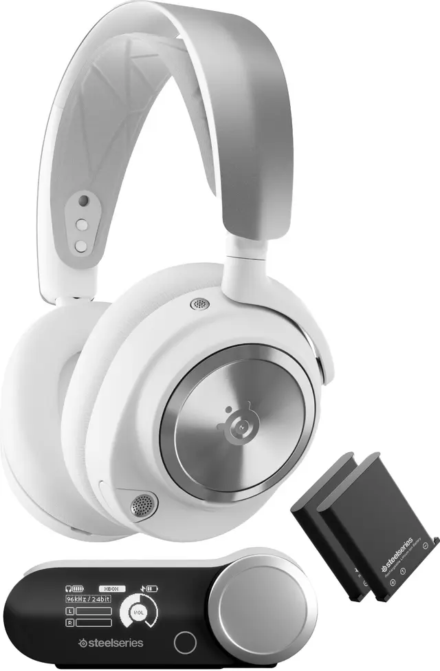 SteelSeries Arctis Nova Pro gaming-høretelefoner (PC, hvid)